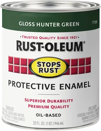 Vista 11 de Carbón gris brillante Rust-Oleum (7784502) contra el óxido 32 onzas, 7784502 Gris carbón brillante