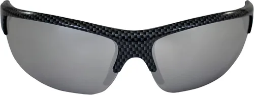Vista 2 de AlterImage Guardian Wraparound - Lentes de sol retro deportivos y de motocicleta para hombres o mujeres, montura gris sin montura con puntas de goma