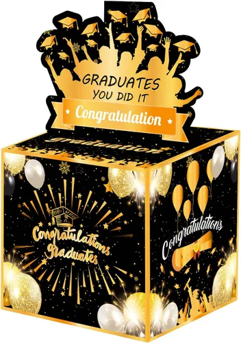 Vista 19 de Caja de dinero de graduación para regalo en efectivo, caja de regalo de clase de 2026, caja de dinero para fiesta de graduación, divertida sorpresa