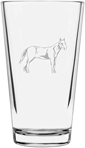 Vista 18 de Shetland Pony (cuerpo) - Vaso de pinta grabado con temática de caballo alternativo de 16 onzas