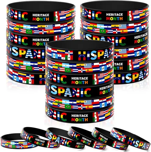 Vista 15 de JUNEBRUSHS 42 piezas de accesorios de concientización sobre el cáncer de mama, pulseras de silicona Esperanza Fe Fuerza Coraje, pulseras accesorios
