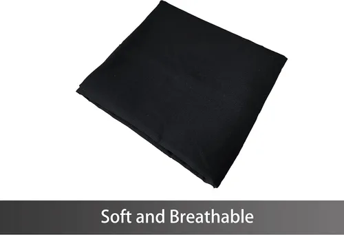 Vista 4 de iMaylex Funda de almohada con cremallera de tela de microfibra cepillada suave, cómoda y ligera, de fácil cuidado, negra, para cuerpo, 20 pulgadas x