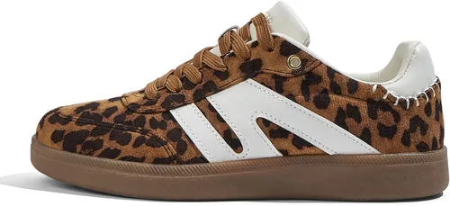 Vista 12 de LUCKY STEP Zapatillas de moda con suela de goma retro para mujer