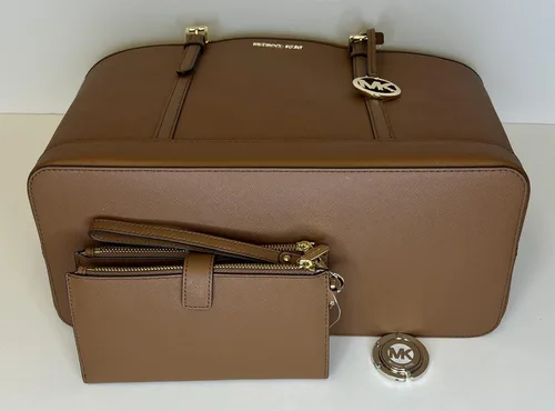 Vista 5 de Michael Kors MICHAEL Michael Kors Jet Set - Bolso de hombro grande TZ de viaje con doble cierre para la muñeca