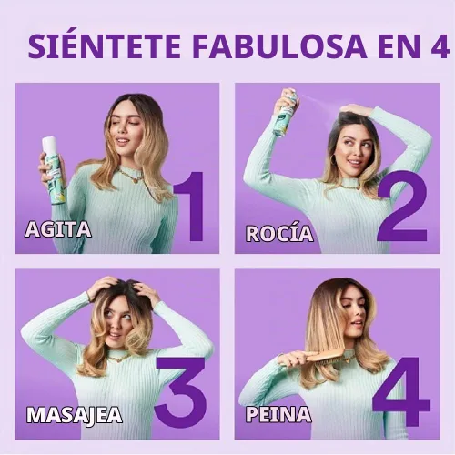 Vista 4 de Batiste Champú seco, fragancia de rubor, vegano y sin sulfato para el cabello entre lavados, aroma floral, unisex para adultos, 3.81 onzas