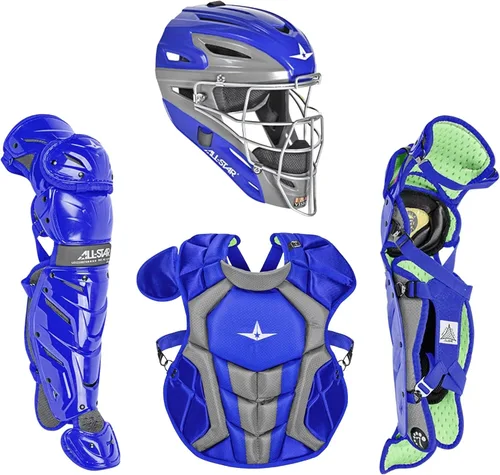 Vista 20 de All-Star Eje S7 de 9 a 16 años – Kit de equipo de captura de béisbol (incluye casco, protector de pecho, protectores de piernas), cumple con NOCSAE