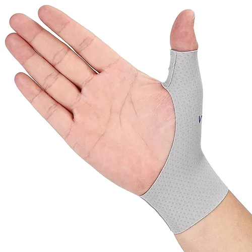 Vista 7 de Muñequera de pulgar con funda de compresión (2 PIEZAS) para alivio del dolor de artritis, protector de soporte, guante interior de férula de espiga
