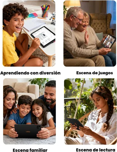 Vista 7 de Tableta: Tablet de 10 pulgadas, tabletas Android 15, 12 GB de RAM 128 GB ROM, procesador Octa-core, pantalla IPS HD, Widevine L1, WiFi 6 y Bluetooth