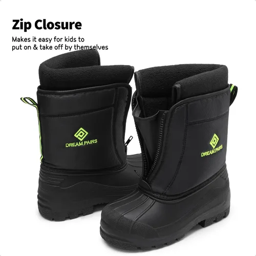 Vista 3 de DREAM PAIRS Boys Girls Waterproof Winter Snow Boots