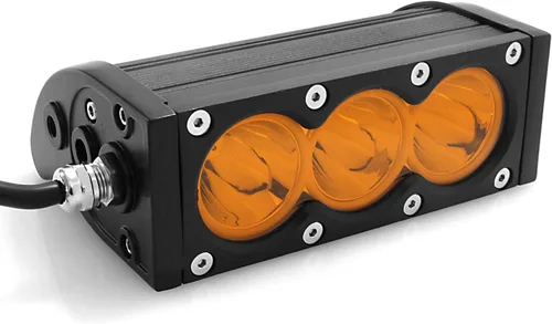 Vista 4 de Barra de luz LED Angel ma de 15 cm, fila única, luz ámbar para luz antiniebla, conducción, trabajo, todoterreno, camioneta, SUV, ATV, UTV, camión