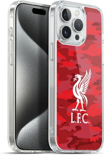 Vista 184 de Head Case Designs Funda de gel con licencia oficial del Liverpool Football Club Away Colourways Crest Camou [protección de grado militar] compatible