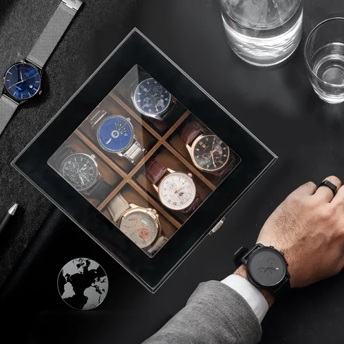 Vista 4 de Paquete de caja de reloj con caja de reloj de 6 ranuras