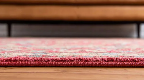Vista 4 de Unique Loom Edinburgh Collection - Alfombra Monroe (7 x 10 pies, Rectángulo, Rojo/Beige)