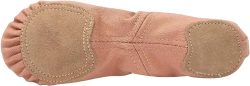 Vista 6 de Linodes Zapatos de baile para niñas, de lona elástica con suela dividida para mujer