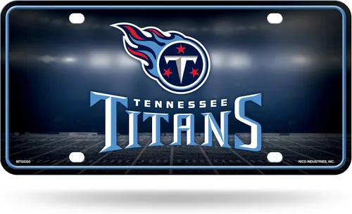 Vista 35 de Rico Industries Placa de matrícula de metal unisex para adultos de la NFL