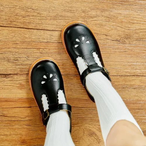 Vista 3 de Felix & Flora - Zapatos planos de vestir estilo Mary Jane para niña pequeña, zapatillas de ballet para niña, zapatos para fiestas y escuela