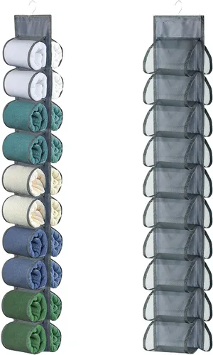 Vista 8 de Organizador de leggings para colgar en el armario, organizador de leggings colgantes, almacenamiento de leggings para armario, detrás de la puerta