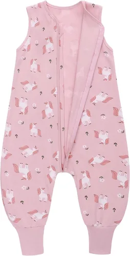 Vista 12 de Miracle Baby Saco de dormir con pies - 0.5 TOG 100% algodón transpirable, diseño sin mangas, saco de dormir para bebé