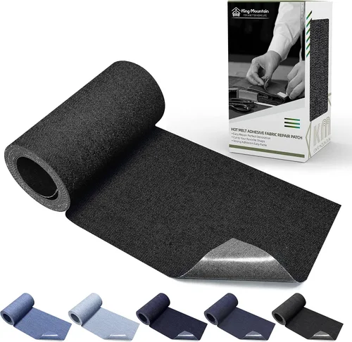 Vista 32 de KING MOUNTAIN Parche de lona para planchar, 3 x 60 pulgadas, parche de reparación de tela 100% algodón impermeable, utilizado para varios sofás