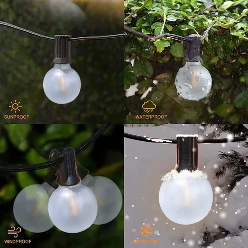 Vista 3 de Abeja bombillas LED G40 mate, bombillas LED de plástico irrompible de 0,6 W, bombillas LED de globo mate para base de candelabro C7/E12