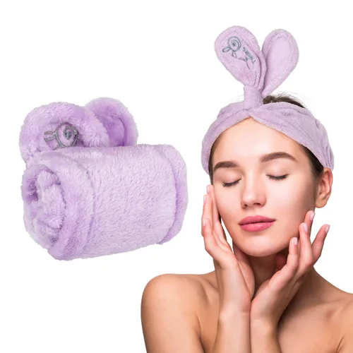 Vista 8 de Lindo Twist-N-Twirl - Diadema de lavado facial, talla única, ajustable, cómoda tela de felpa, antideslizante, perfecta para máscaras, para mujeres