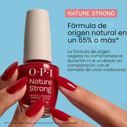 Vista 5 de OPI Nature Strong Natural Origin 3-Step System Base, Top Coat and Colors Botanical Coat and Nail Polish Colors High Shine + Color Protection
