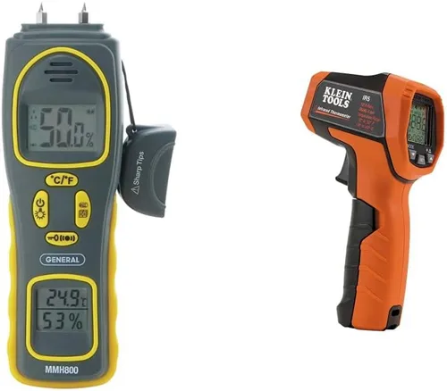 Vista 9 de General Tools MMH800 Medidor de Humedad con y sin Pin con Temperatura y Humedad