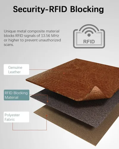 Vista 25 de BOSTANTEN - Cartera de piel auténtica para mujer con bolsillo con cremallera, Rojo rosa), BL3162011Krosered