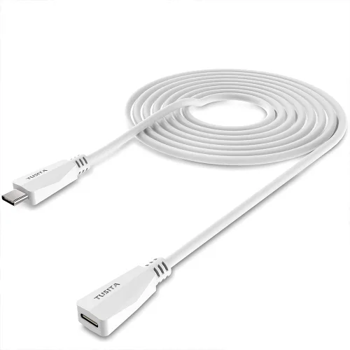 Vista 8 de TUSITA Cable de extensión de alimentación micro USB (20 pies 19.7 ft) – Cable extensor macho a hembra de repuesto para Blink XT2 al aire libre