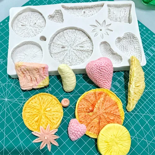 Vista 2 de Rolin Roly Moldes de silicona para pasteles de fondant, molde de silicona 3D para dulces, tortuga, hoja, moldes reutilizables, proyectos