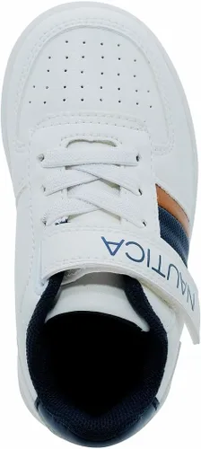 Vista 4 de Nautica Tenis bajos con cordones para niños y niños elegantes zapatos de vestir para jóvenes, ideales para tenis y caminar