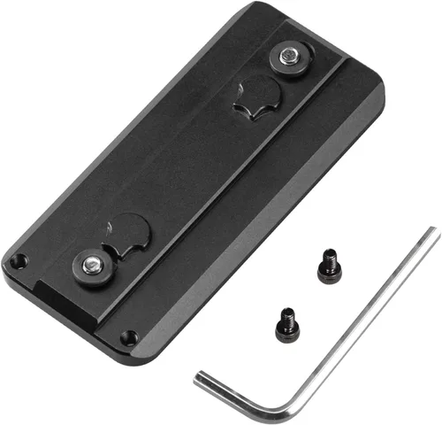 Vista 7 de Adaptador de placa de trípode FANAUE Keymod Rail con tornillos de seguridad, para cabezal de bola de trípode, compatible con Arca Swiss RRS Dovetail