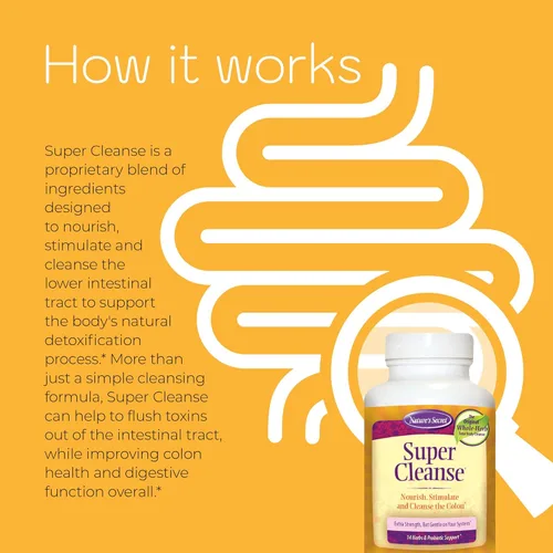 Vista 5 de Nature's Secret Super Cleanse - Limpieza de colon extra fuerte con 14 hierbas y apoyo probiótico - Promueve la limpieza de desintoxicación y apoyo