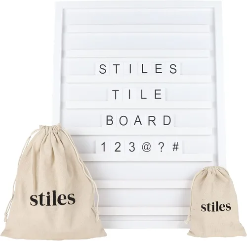 Vista 12 de Stiles 92 fichas de letras premium para tablero de fichas, solo letras, no incluye tablero de letras, alfabeto de crucigrama de madera Azul bebé