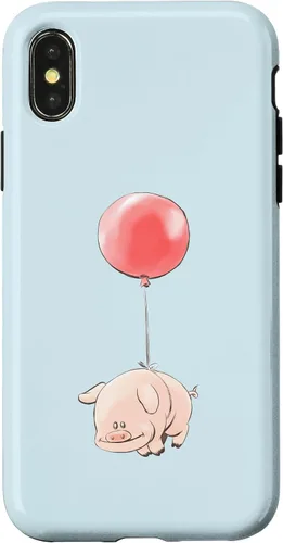 Vista 5 de Adorable Pig Flying Design Whimsical Piglet with Wings Case for iPhone 17