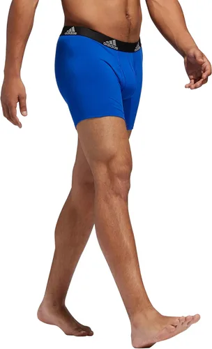 Vista 5 de adidas Ropa interior tipo bóxer elástica de rendimiento de algodón para hombres, ropa interior tipo bóxer para hombres, suave y elástica, comodidad