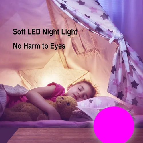 Vista 4 de Luz LED de bola de 6 pulgadas, luces nocturnas recargables multicolor, impermeable, regulable, lámpara de estado de ánimo con control remoto