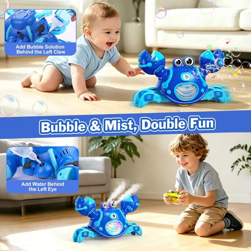 Vista 6 de Remote Control Crab Toy for Boys 4 Years Old, Cool Boys Gifts for Ages 4-7 Blue