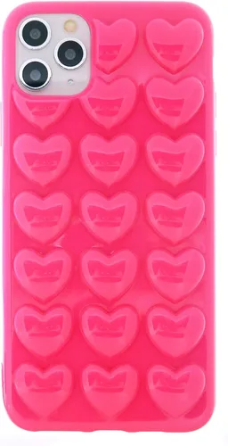 Vista 36 de Funda para iPhone 11 para mujer, funda de gel Kawaii 3D Pop Bubble Heart Kawaii, linda funda para iPhone 11 de 6.1 pulgadas, color negro