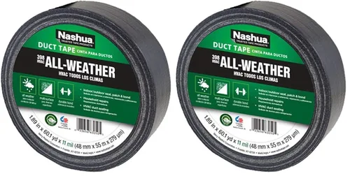 Vista 15 de Nashua 398 Cinta adhesiva de grado profesional, 60 yardas de largo x 1-1/2" de ancho, color plateado
