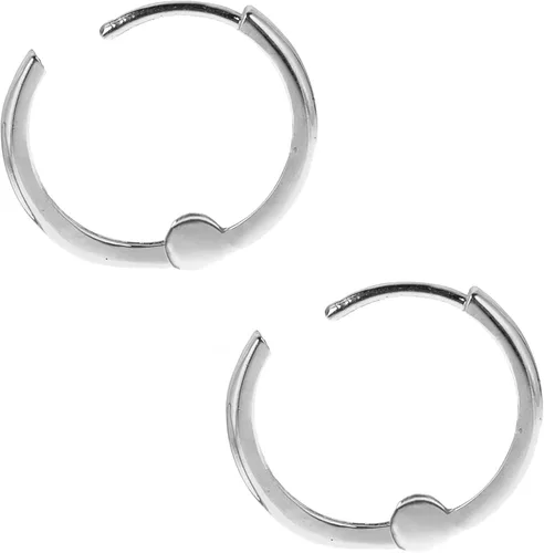 Vista 2 de Ritastephens Pendientes de aro Huggie Hoops de oro amarillo real de 14 quilates (mini o pequeño)