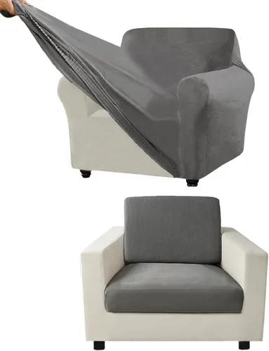 Vista 156 de Funda para Sofá de Terciopelo, Fundas Elásticas para Sofá para Funda Principal Separada/Respaldos y Cojines de Asiento, Funda para Sofá, para Fundas