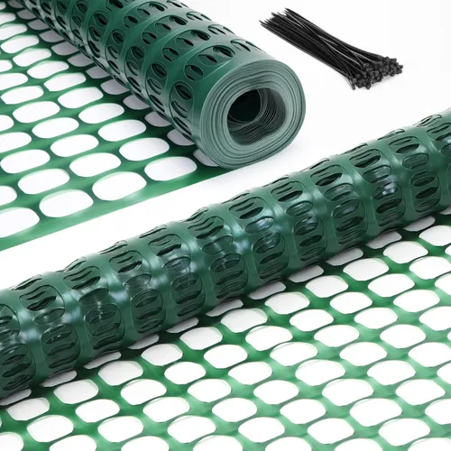 Vista 10 de Ohuhu Valla de seguridad de plástico para jardín de 4'x50'/5.3 libras, color negro