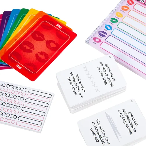 Vista 10 de Mean Girls Burn Book - Juego de cartas para fiesta, juego de mesa familiar basado en la película de comedia, para adultos y adolescentes a partir