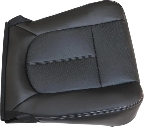Vista 9 de GXARTS Funda de asiento de cuero de repuesto para parte inferior del lado del conductor, color negro #5B o 6B, compatible con Ford F250 F350 F450