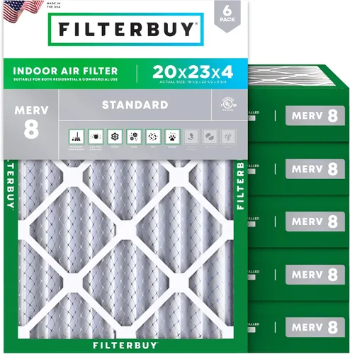 Vista 27 de Filterbuy Filtro de aire 8x14x1 MERV 8 Defensa contra el polvo y la alergia