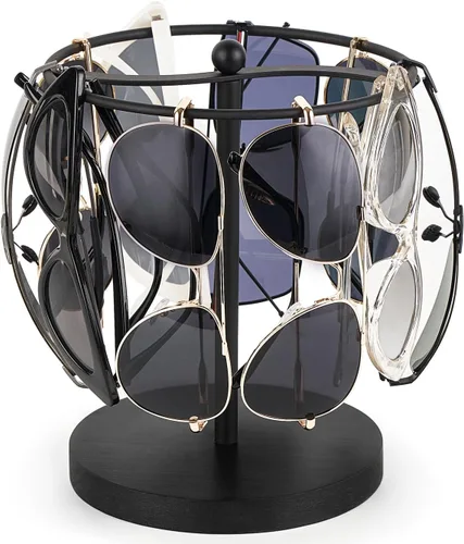 Vista 6 de Mkono Sunglasses Organizer Glasses Holder Stand Sunglass Storage Display Eyeglasses Rack for up to 12 Pairs of Eyewear Glasses for Table Dresser