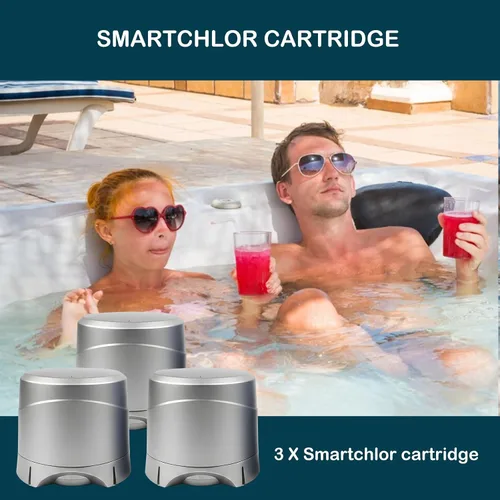 Vista 5 de Cartuchos SmartChlor de repuesto para bañeras de hidromasaje, compatibles con Jacuzzi® y Sundance® Frog @Ease Sistema de bañera de hidromasaje