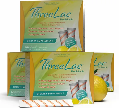 Vista 8 de Global Health Trax GHT - Mezcla de bebida en polvo probiótica de limón FiveLac, probióticos para mujeres, hombres y niños, apoyo y eliminación