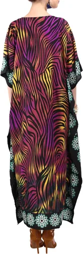 Vista 3 de Miss Lavish London Vestidos caftán para mujer, S-3XL, talla regular a extragrande